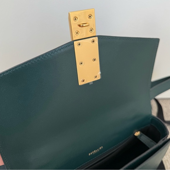 DeMellier AUTHENTIC! MEDIUM SIZE, NOT SMALL! Forest Green Crossbody/Shoulder Bag - Picture 12 of 16